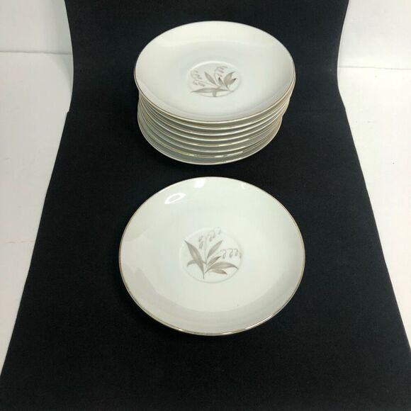 kaysons golden rhapsody fine china 1961 vtg saucers 9 available listing for one - Picture 1 of 4